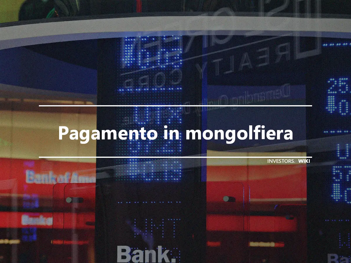 Pagamento in mongolfiera