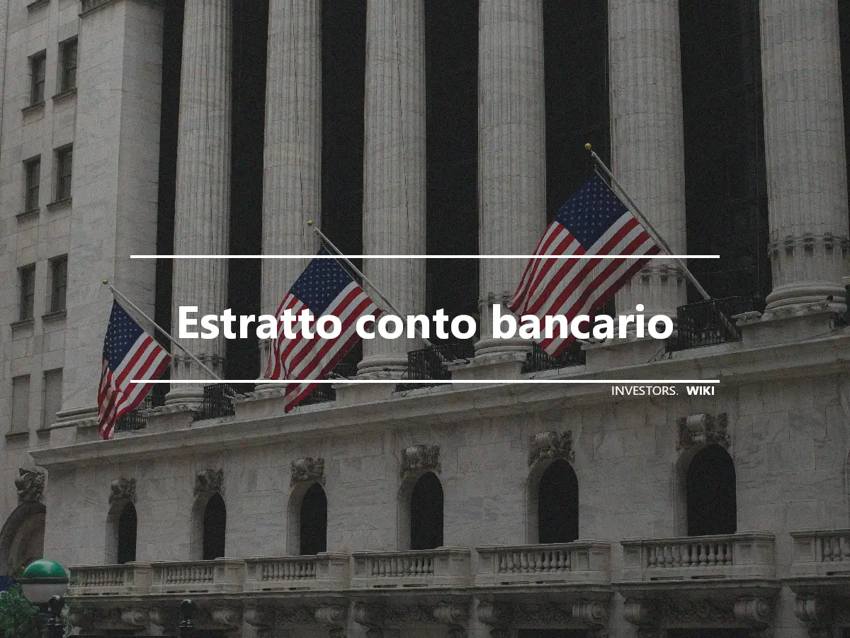 Estratto conto bancario