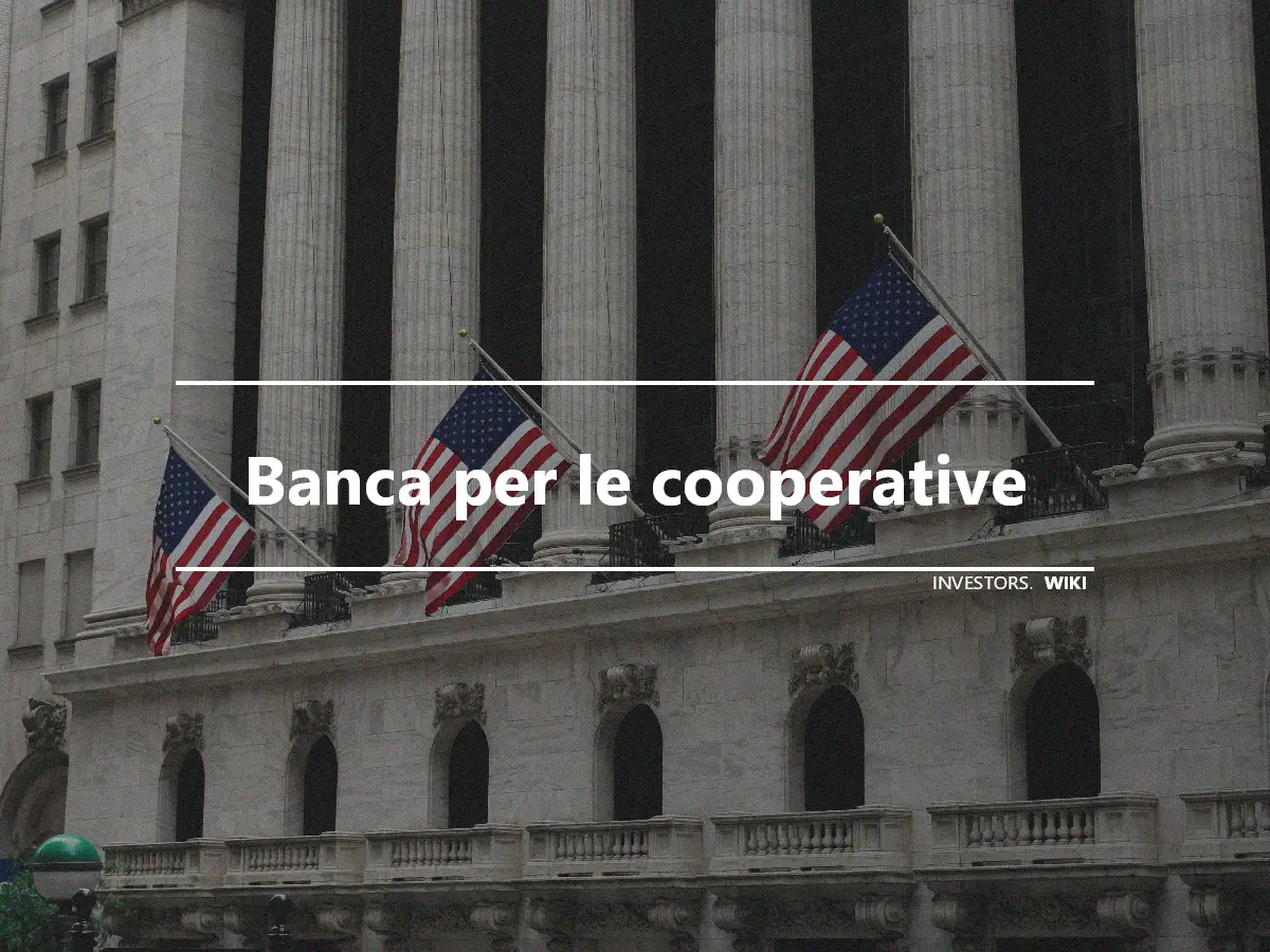 Banca per le cooperative