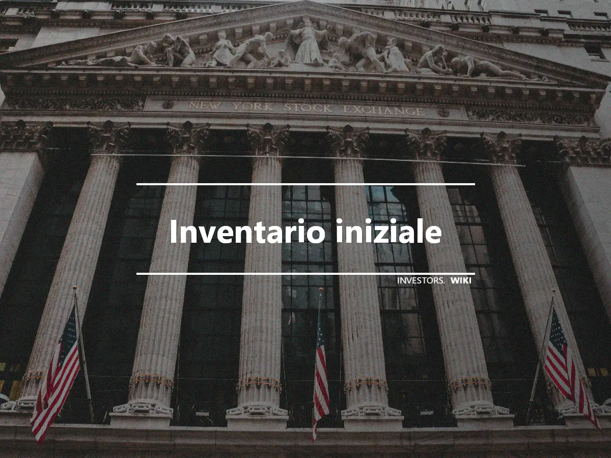 Inventario iniziale