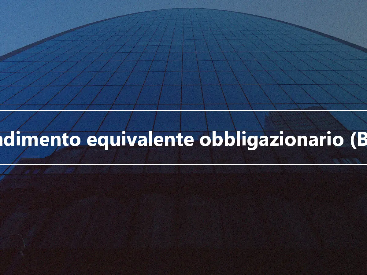 Rendimento equivalente obbligazionario (BEY)