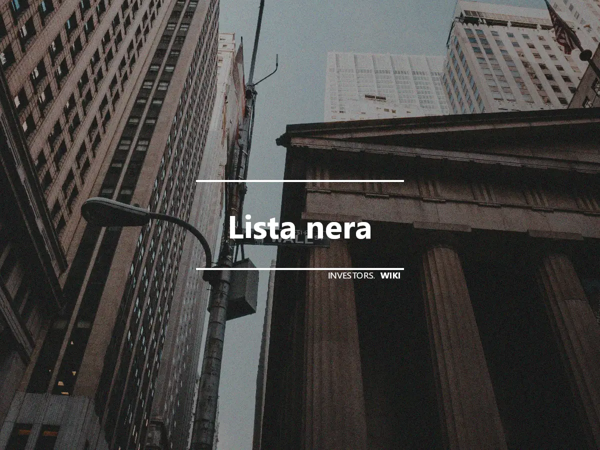 Lista nera