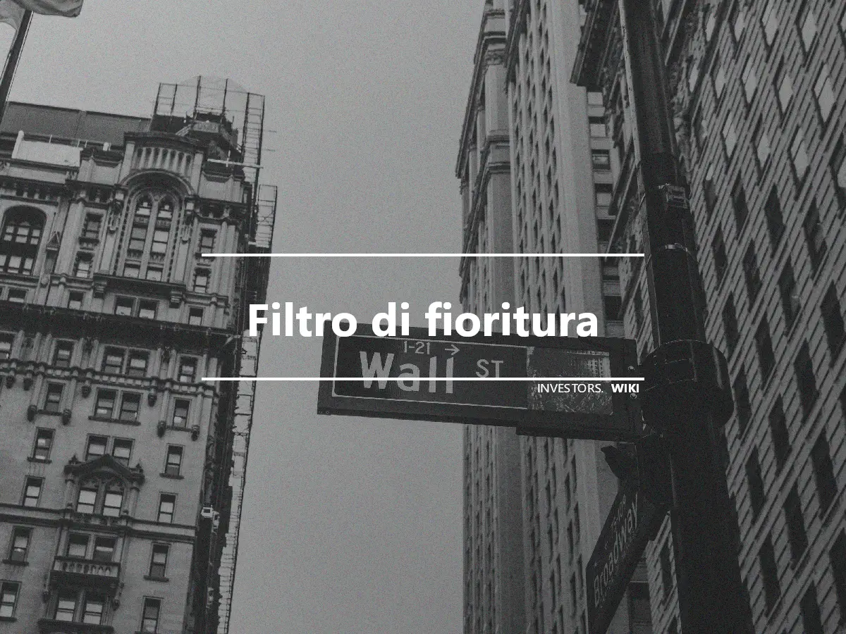 Filtro di fioritura