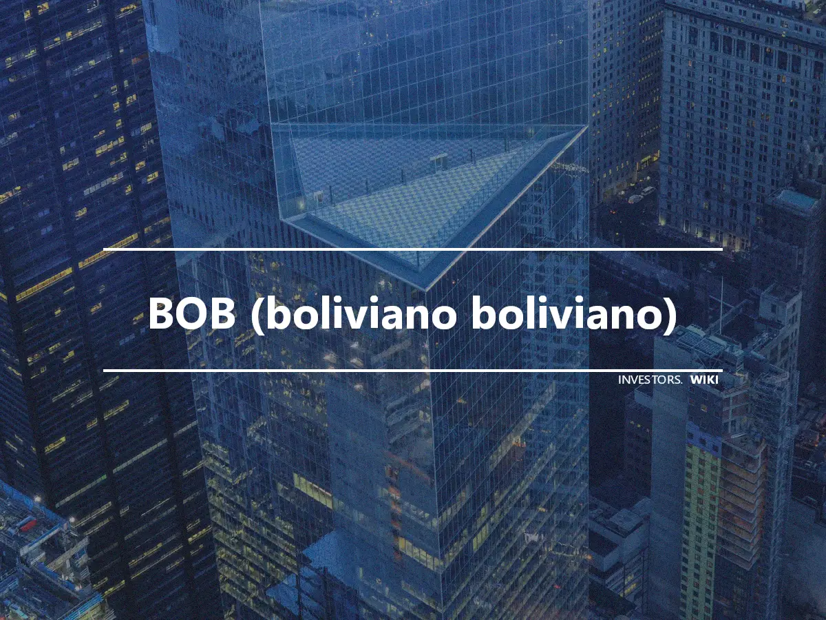BOB (boliviano boliviano)