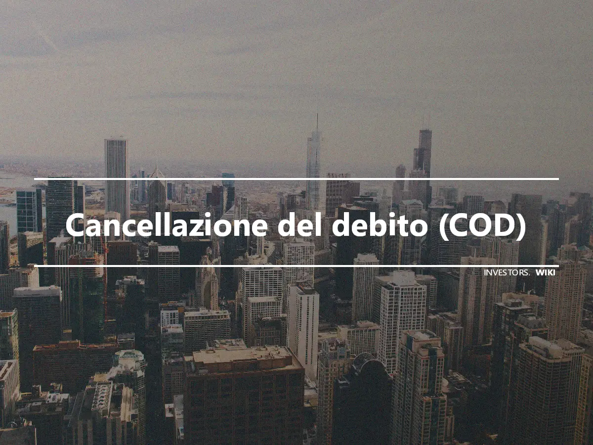 Cancellazione del debito (COD)