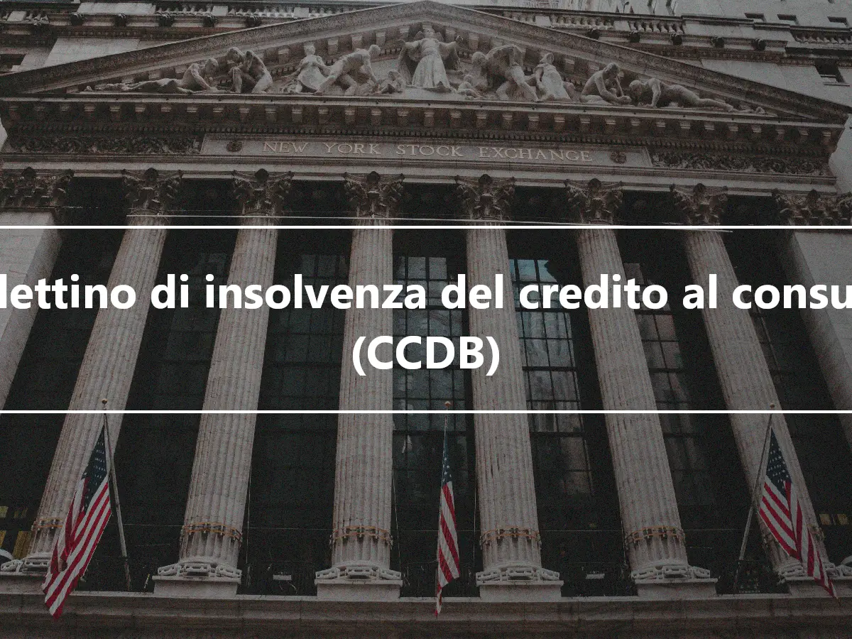 Bollettino di insolvenza del credito al consumo (CCDB)