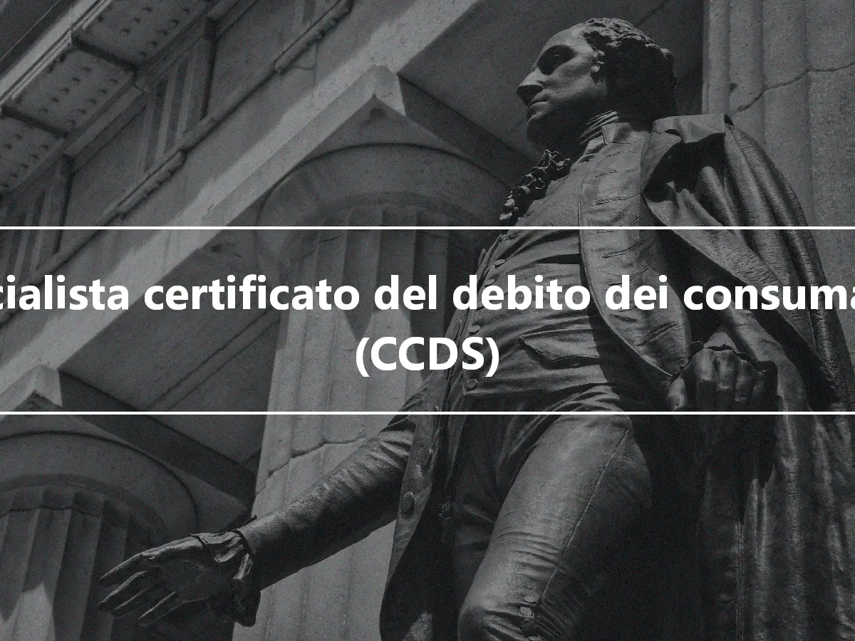 Specialista certificato del debito dei consumatori (CCDS)