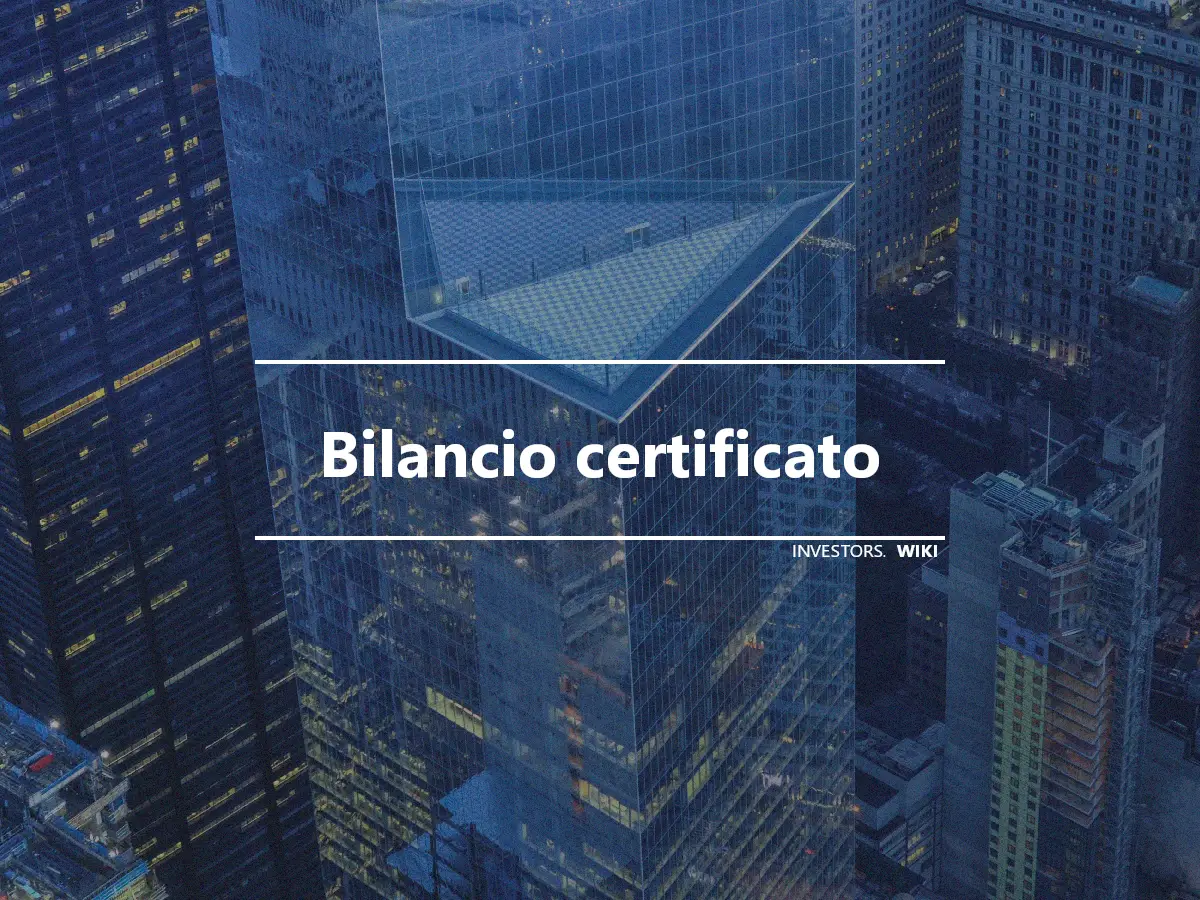 Bilancio certificato