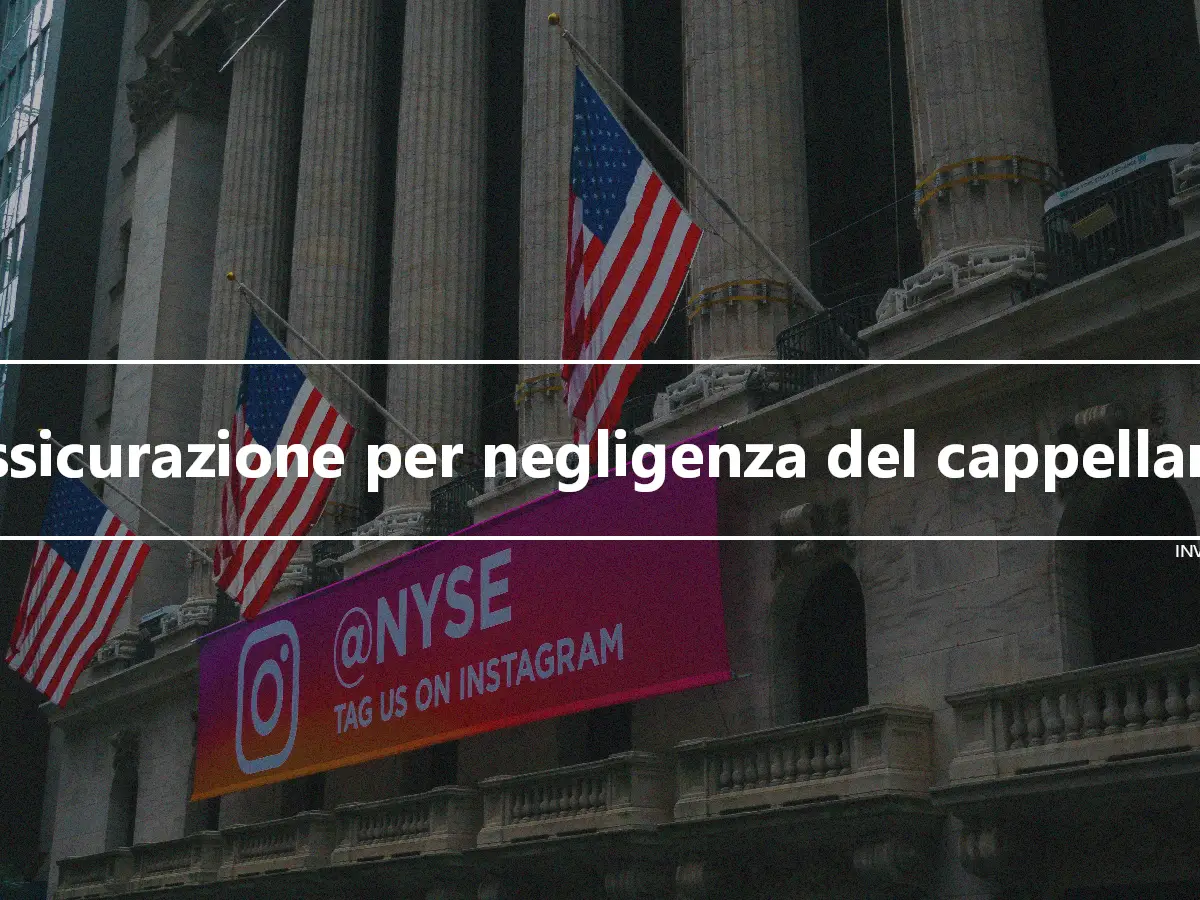 Assicurazione per negligenza del cappellano