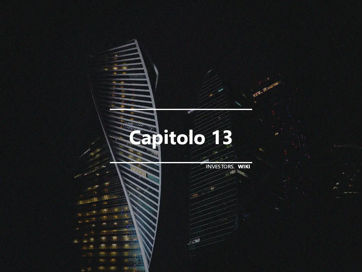 Capitolo 13