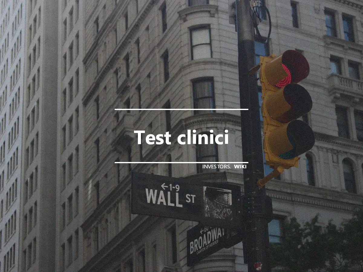 Test clinici