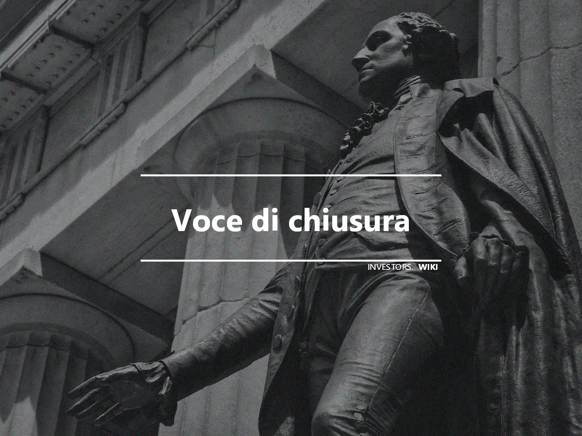 Voce di chiusura