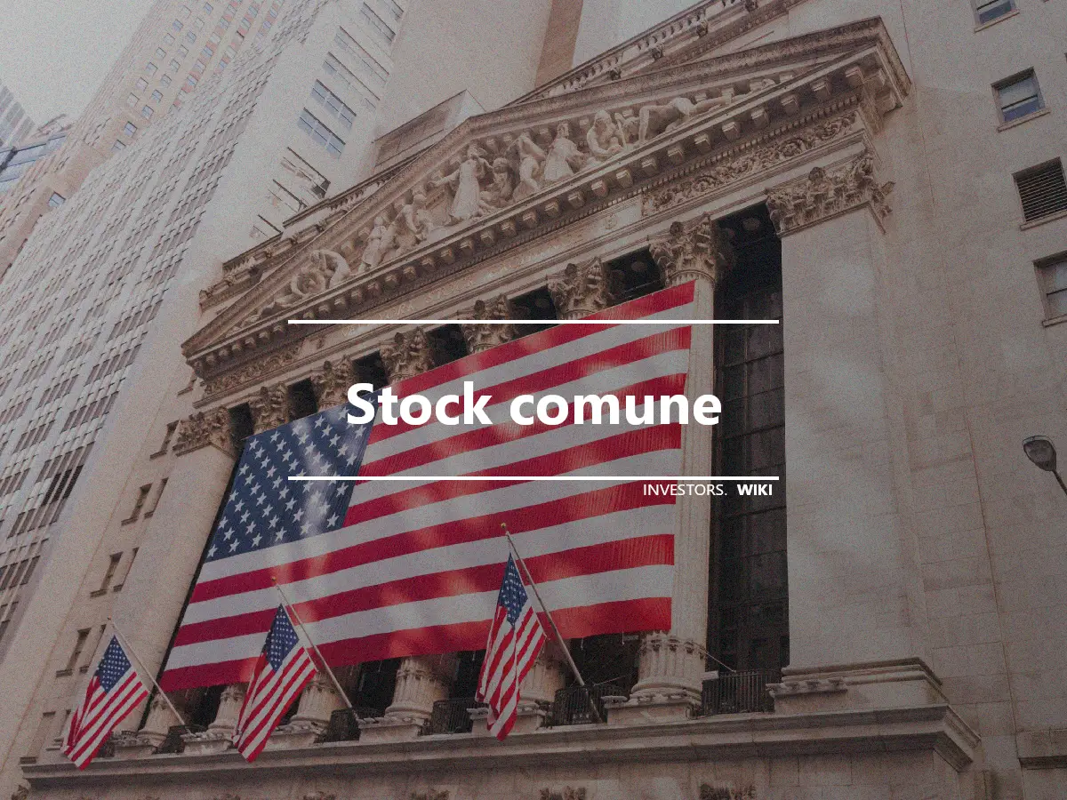 Stock comune