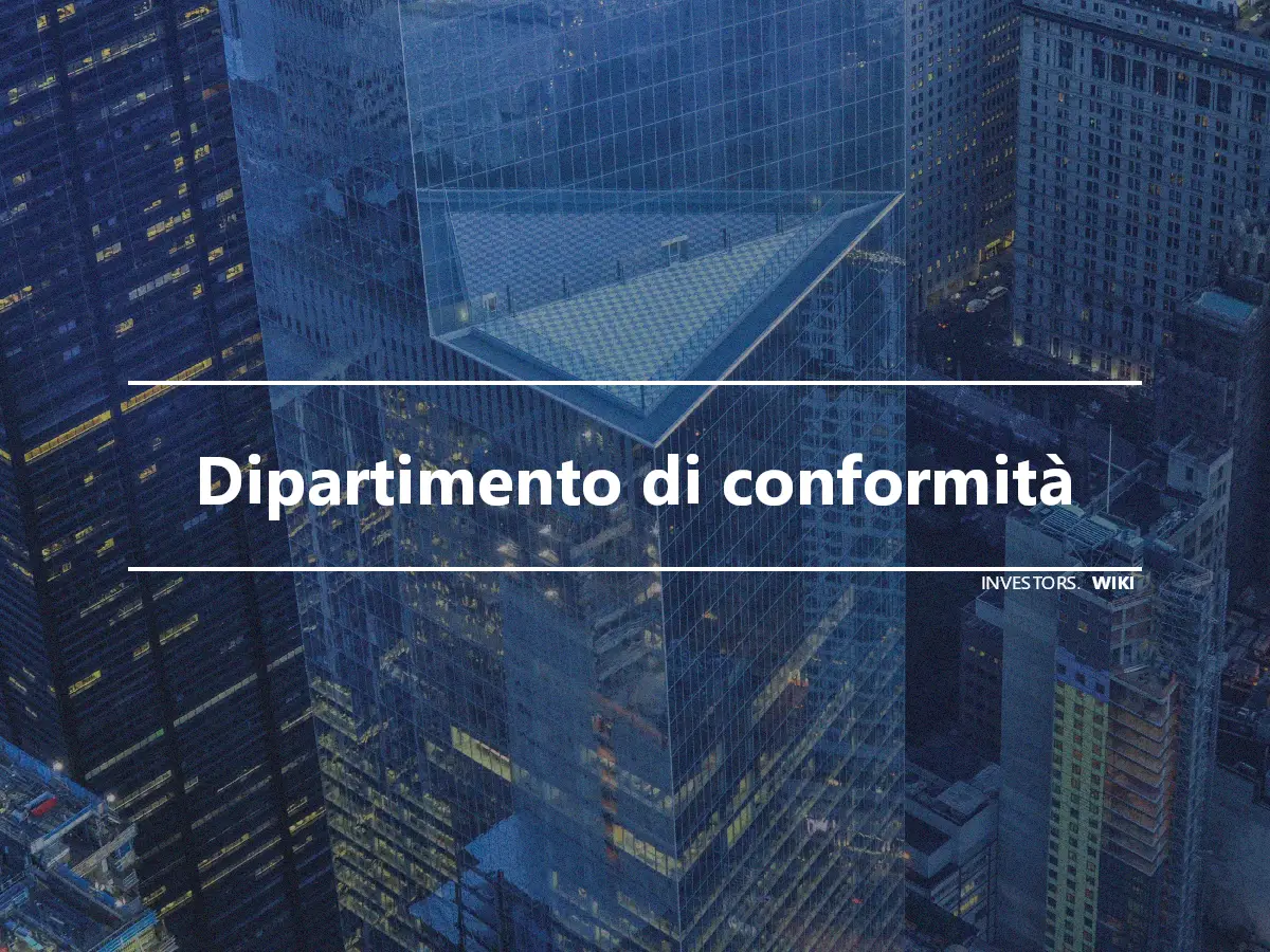 Dipartimento di conformità