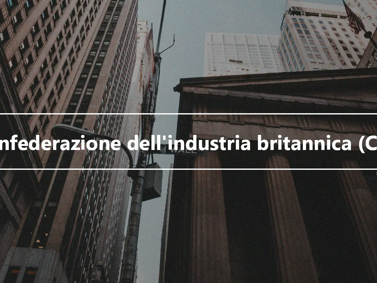 Confederazione dell'industria britannica (CBI)