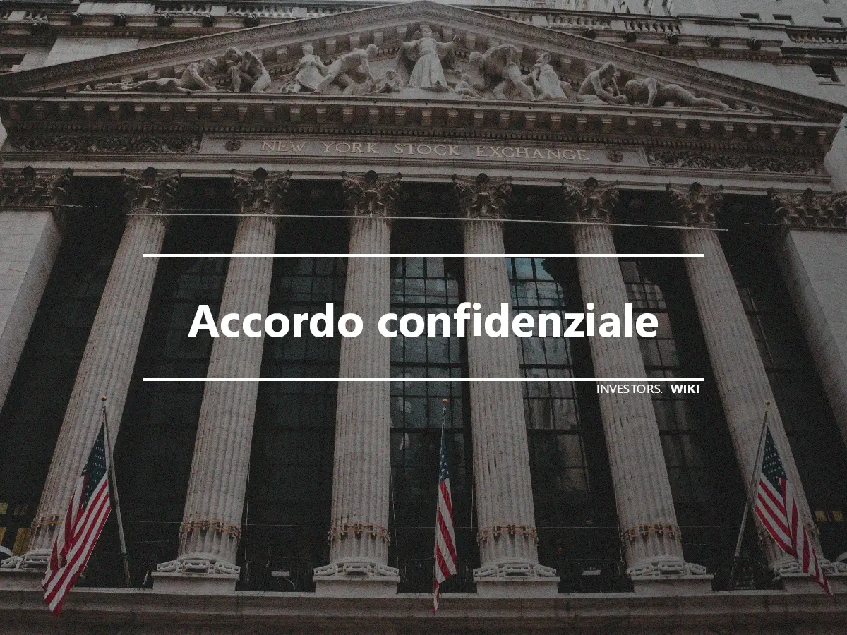 Accordo confidenziale