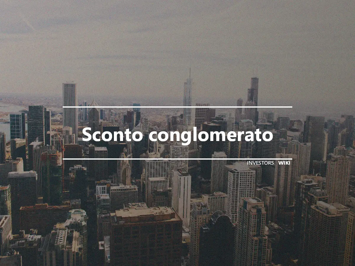 Sconto conglomerato