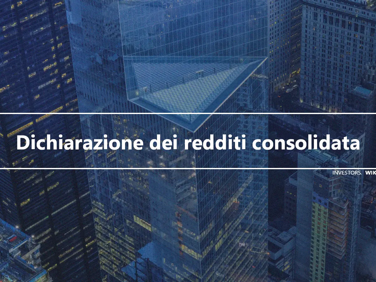 Dichiarazione dei redditi consolidata