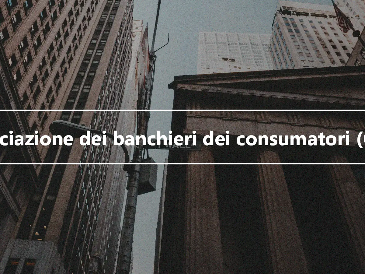 Associazione dei banchieri dei consumatori (CBA)