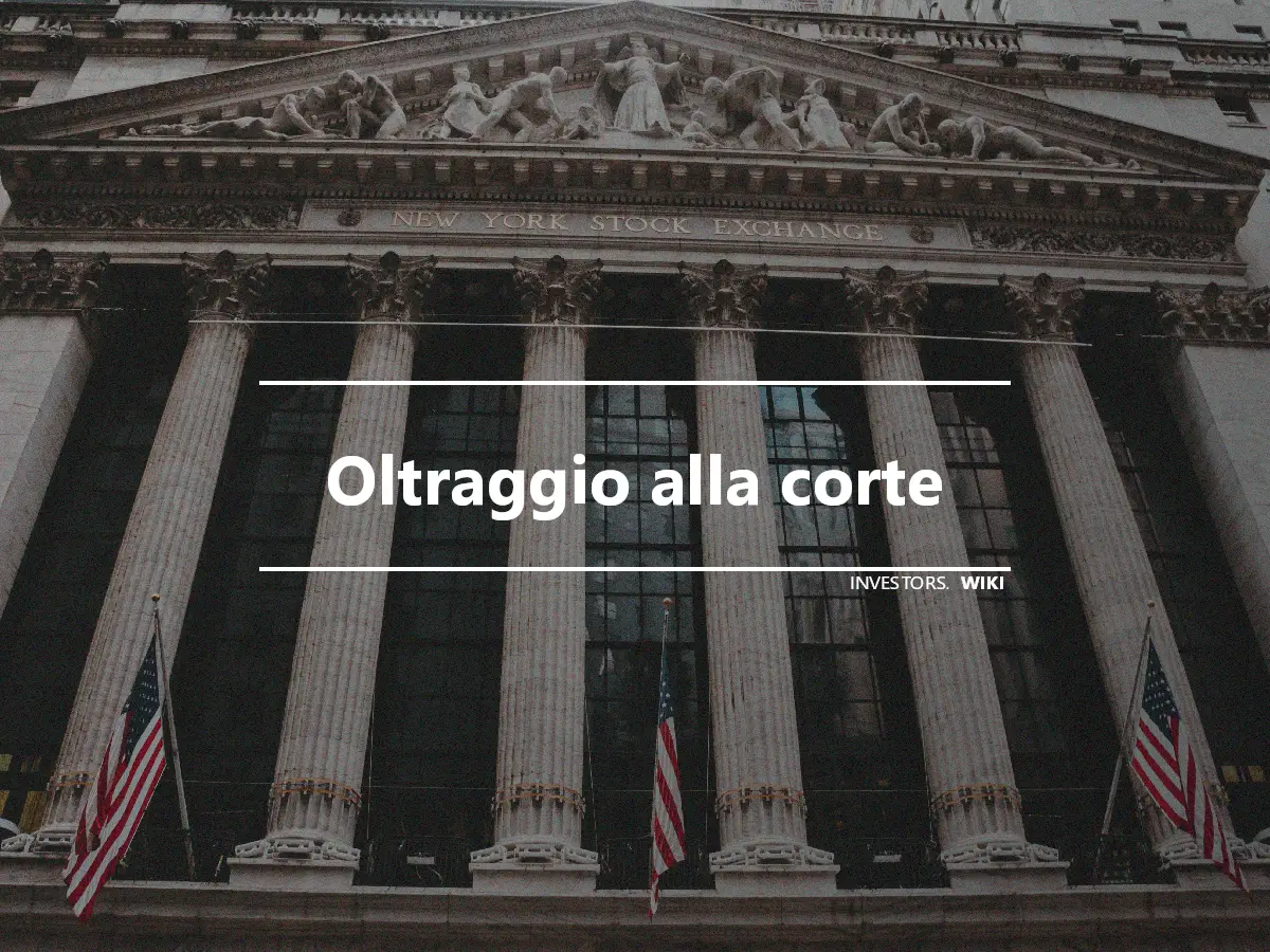 Oltraggio alla corte