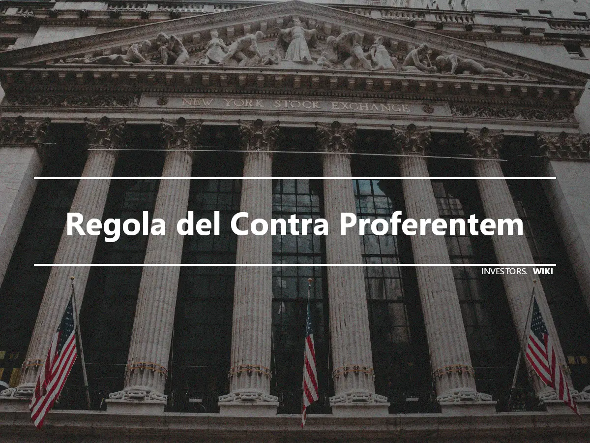 Regola del Contra Proferentem