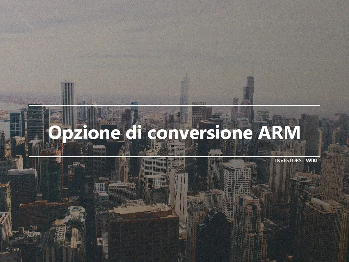 Opzione di conversione ARM