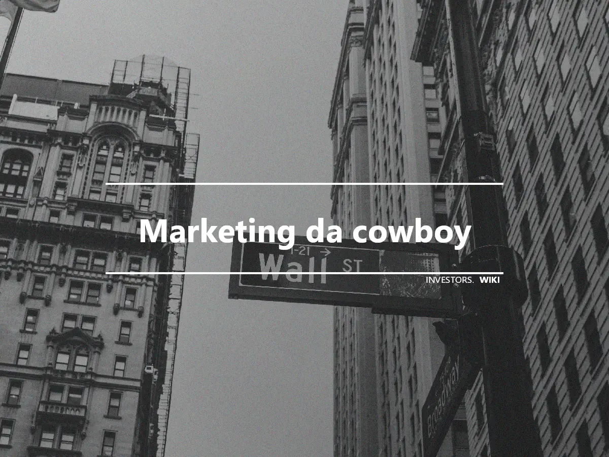 Marketing da cowboy