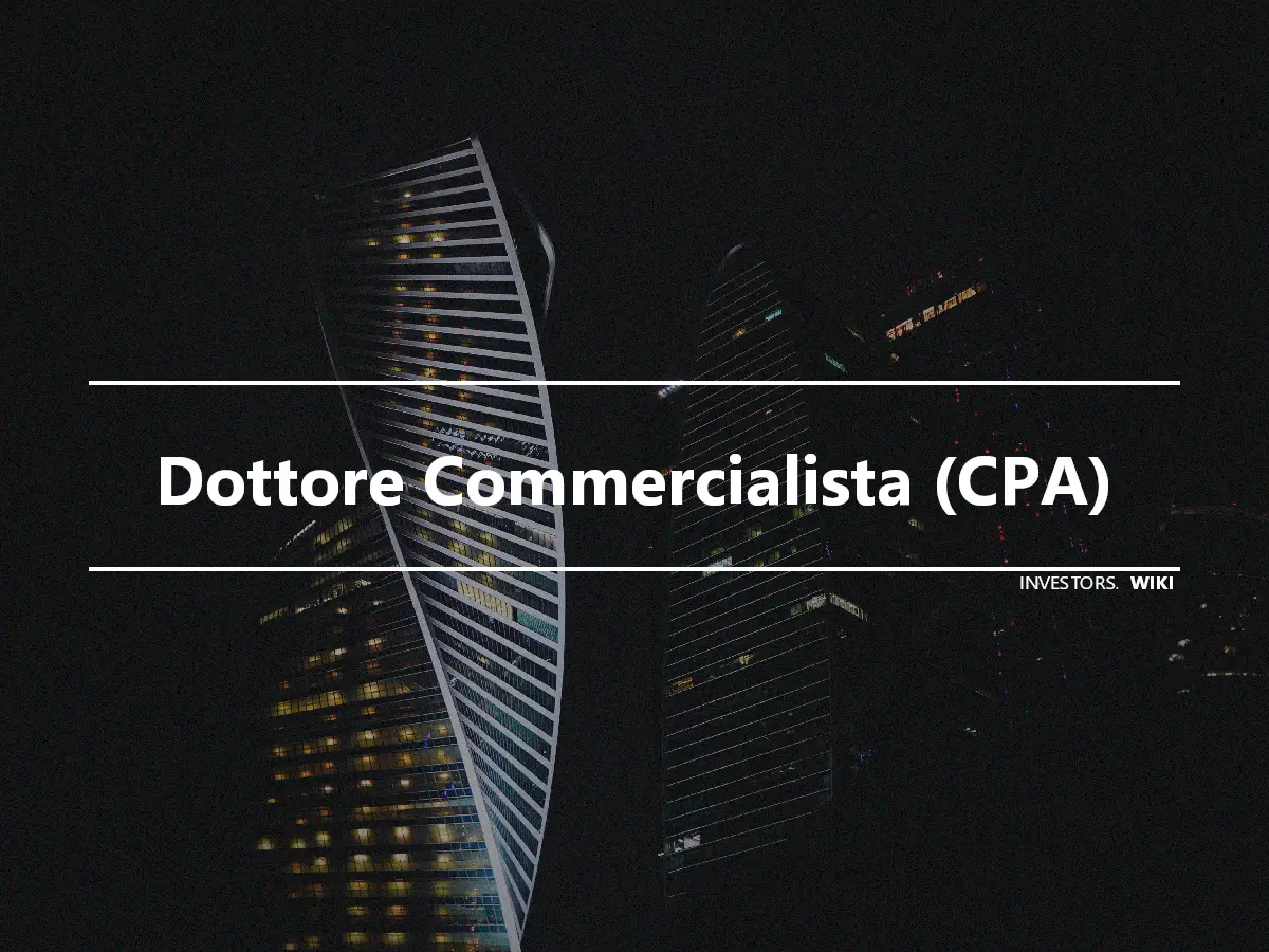 Dottore Commercialista (CPA)