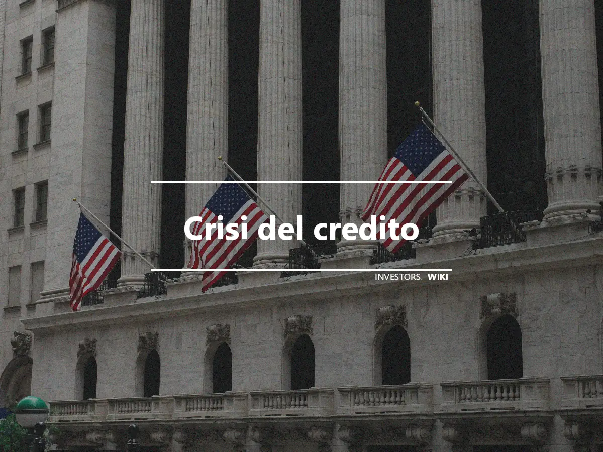Crisi del credito