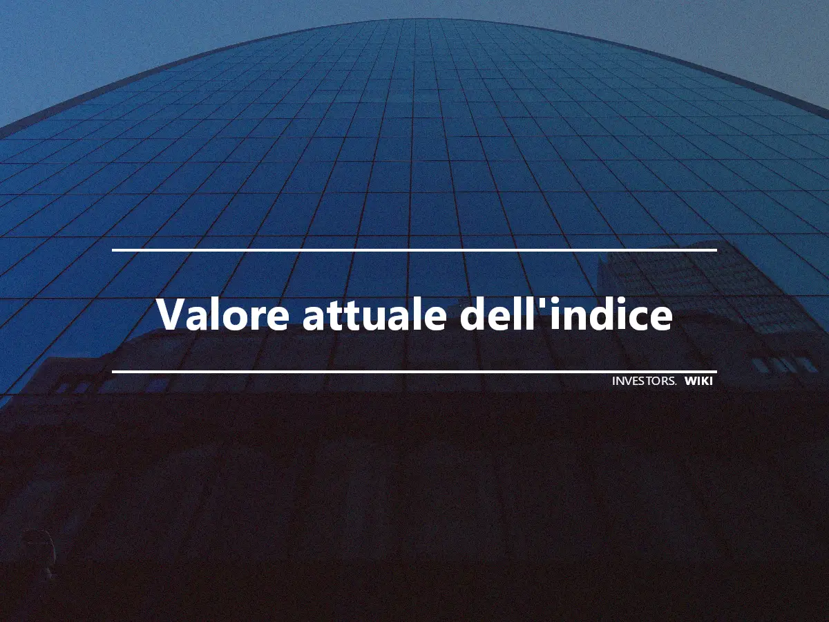 Valore attuale dell'indice