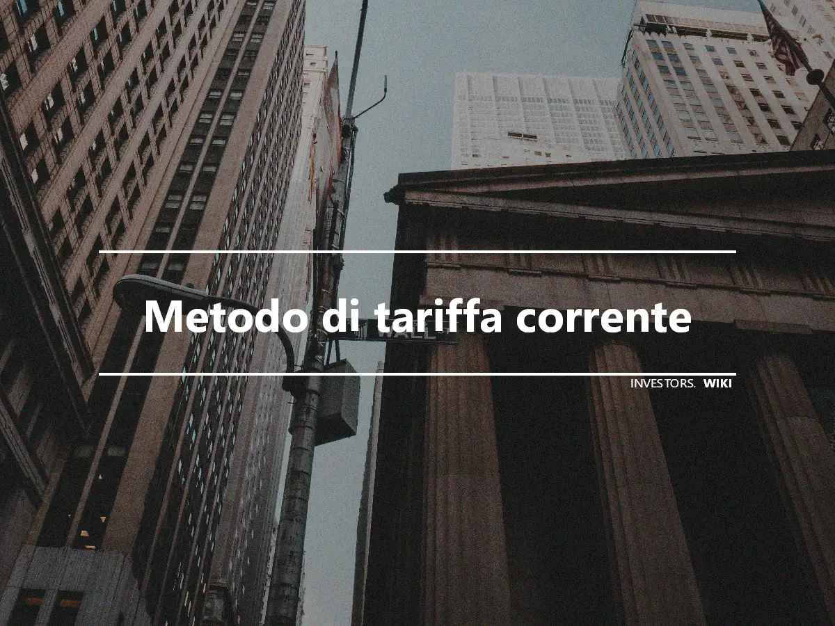 Metodo di tariffa corrente