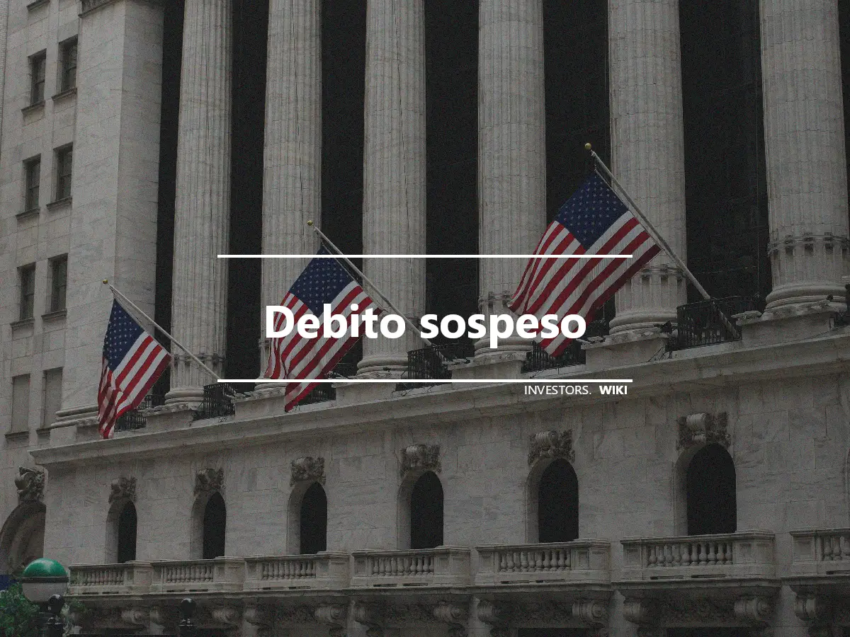 Debito sospeso