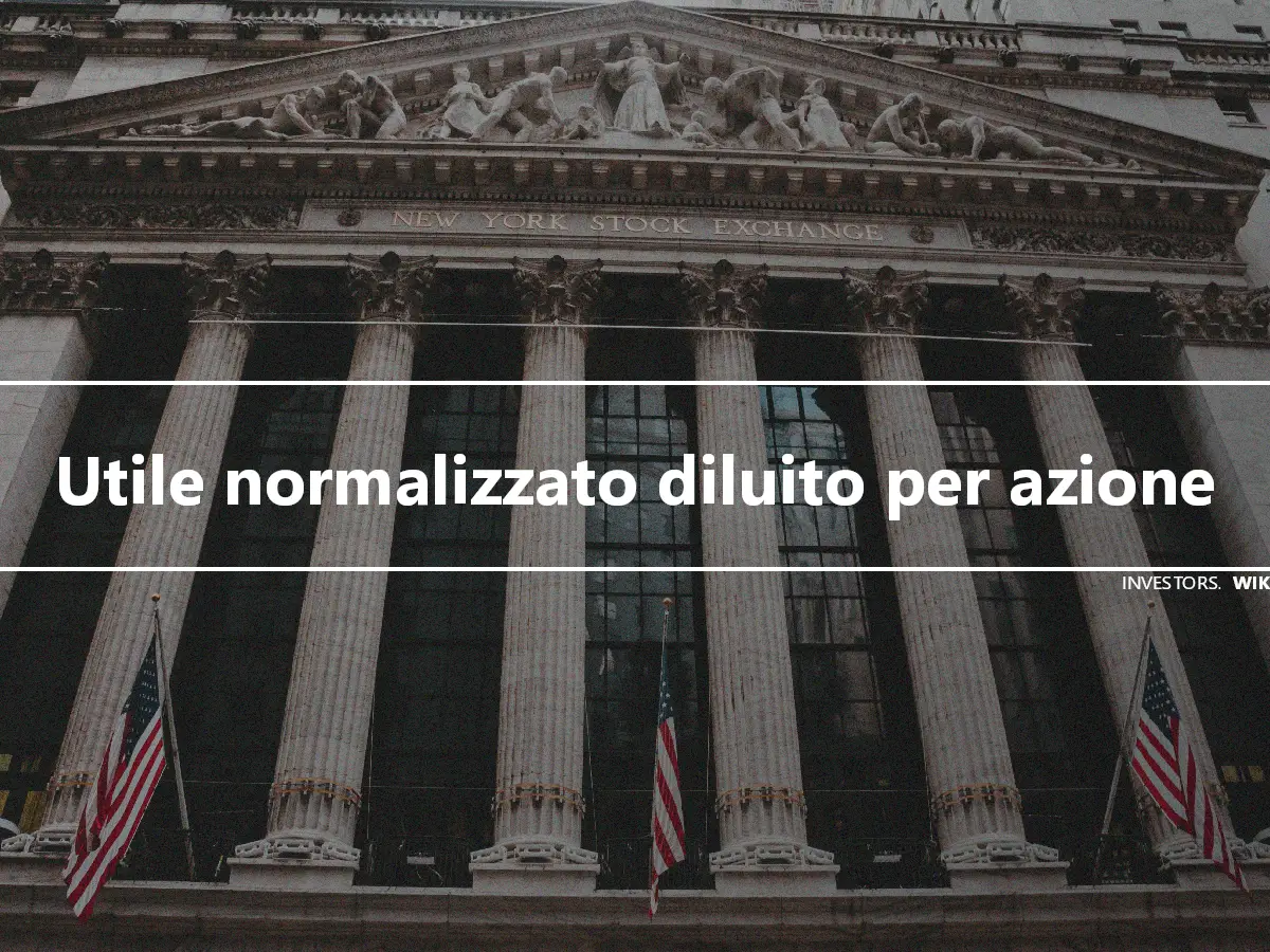 Utile normalizzato diluito per azione