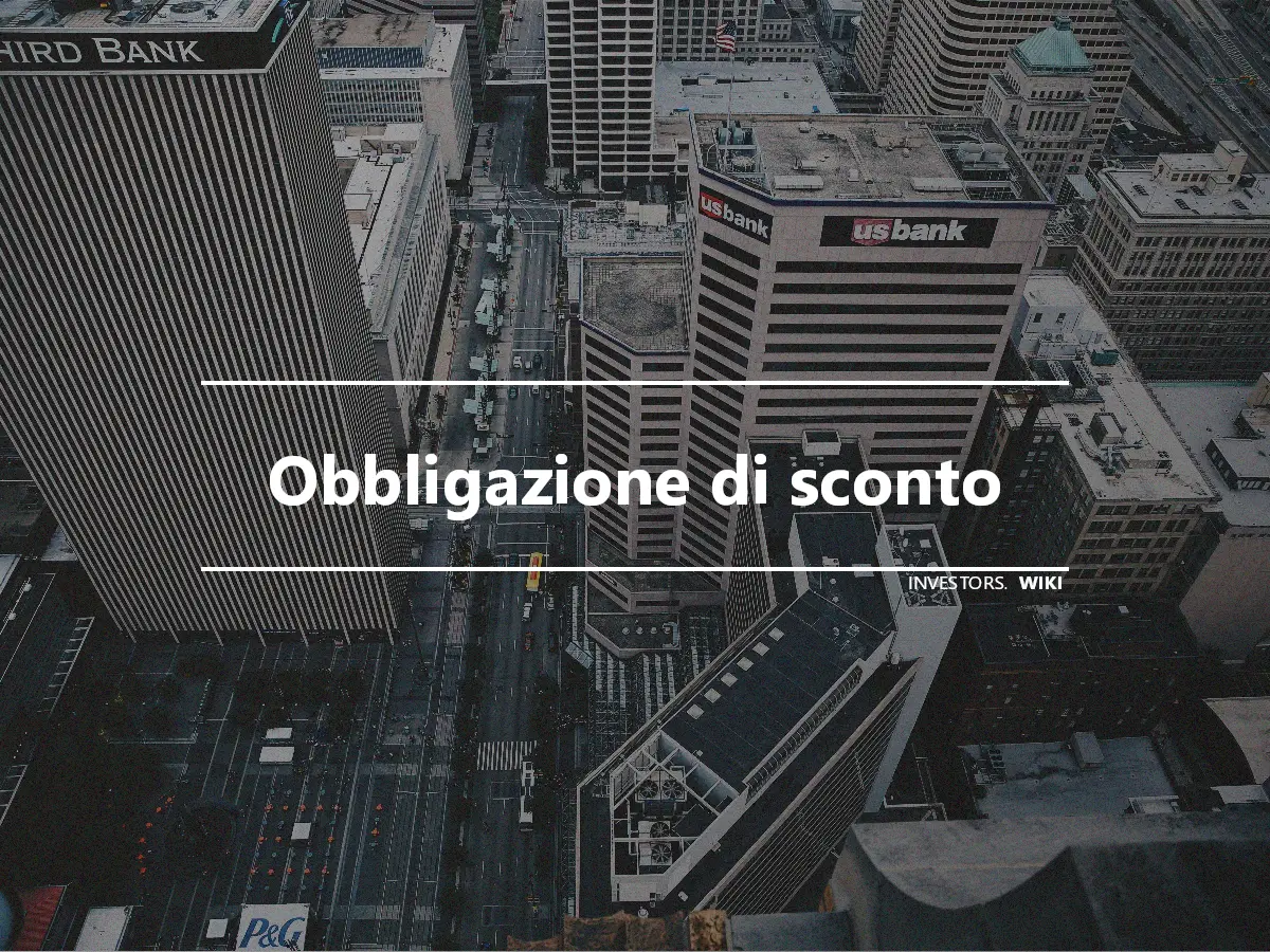 Obbligazione di sconto