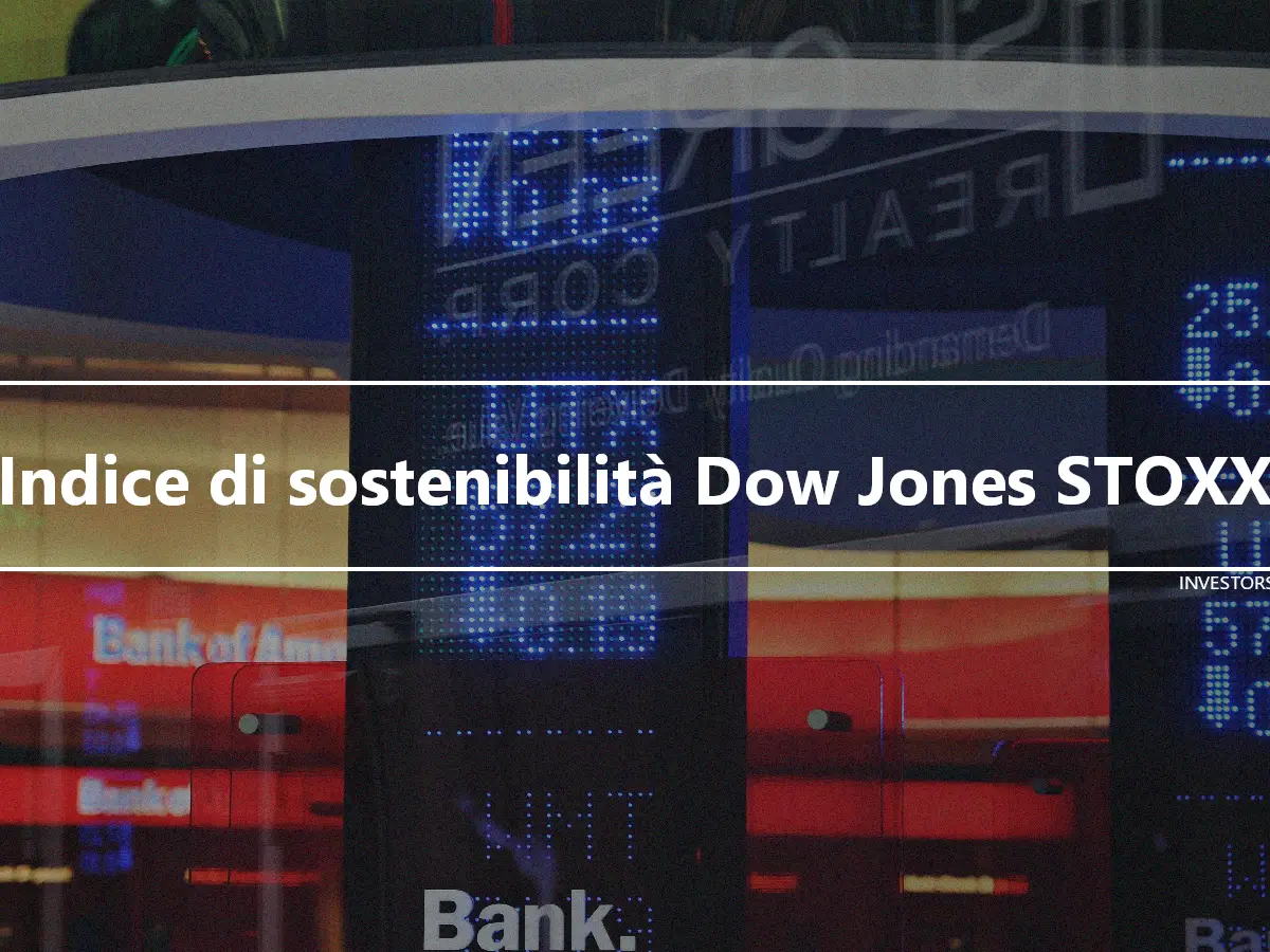 Indice di sostenibilità Dow Jones STOXX