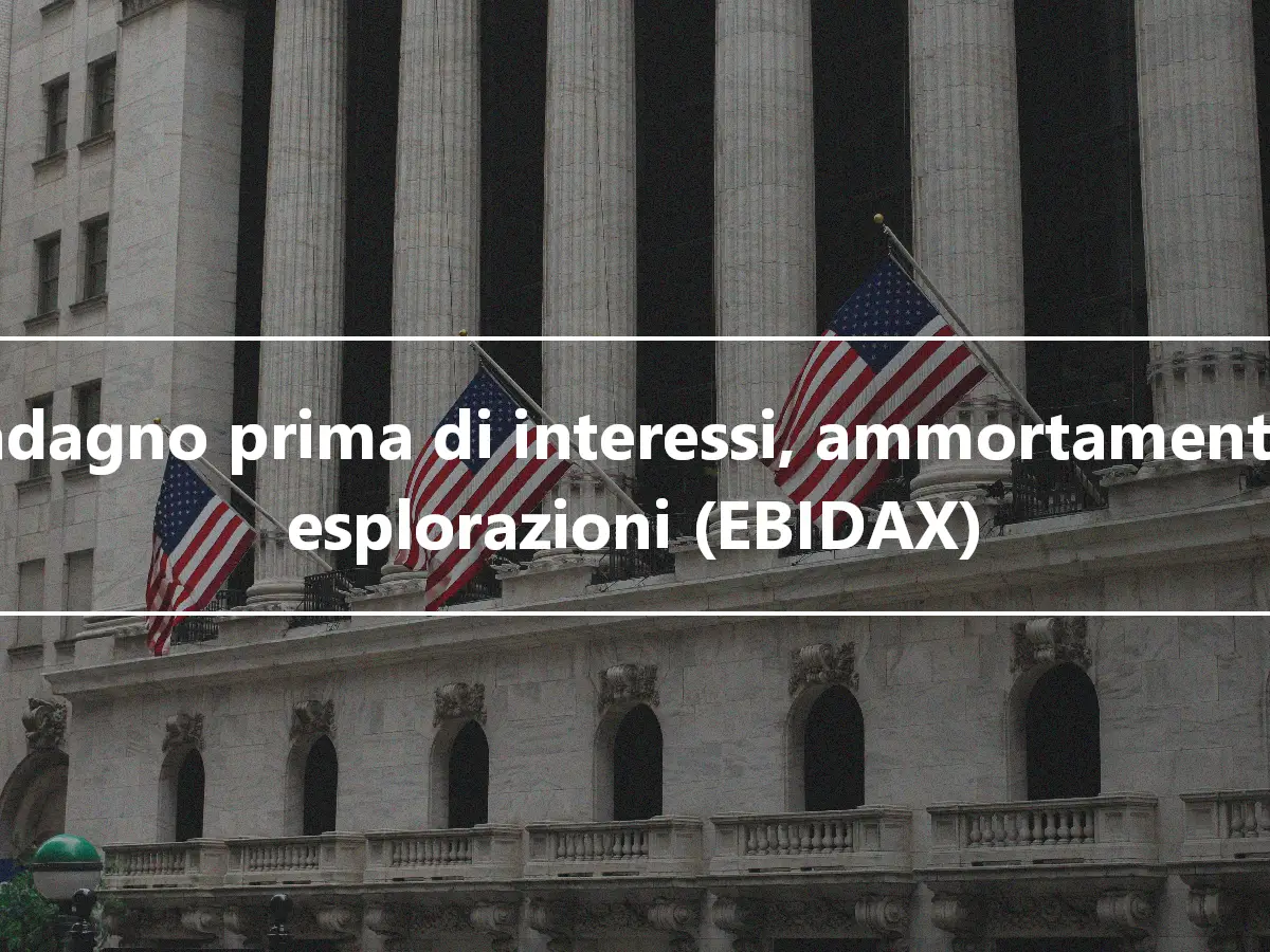 Guadagno prima di interessi, ammortamenti ed esplorazioni (EBIDAX)