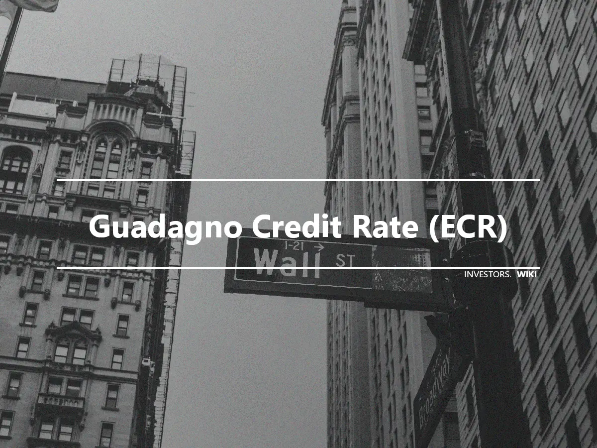 Guadagno Credit Rate (ECR)