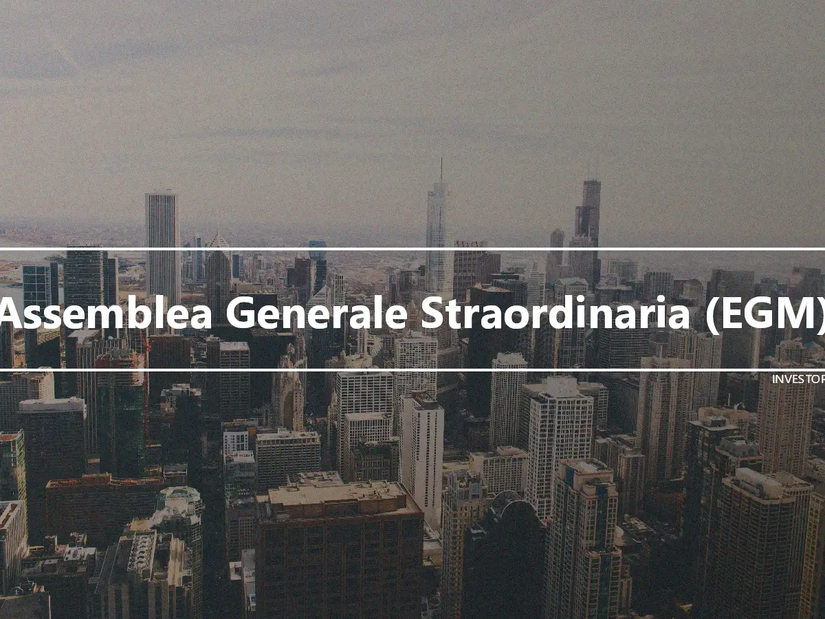 Assemblea Generale Straordinaria (EGM)