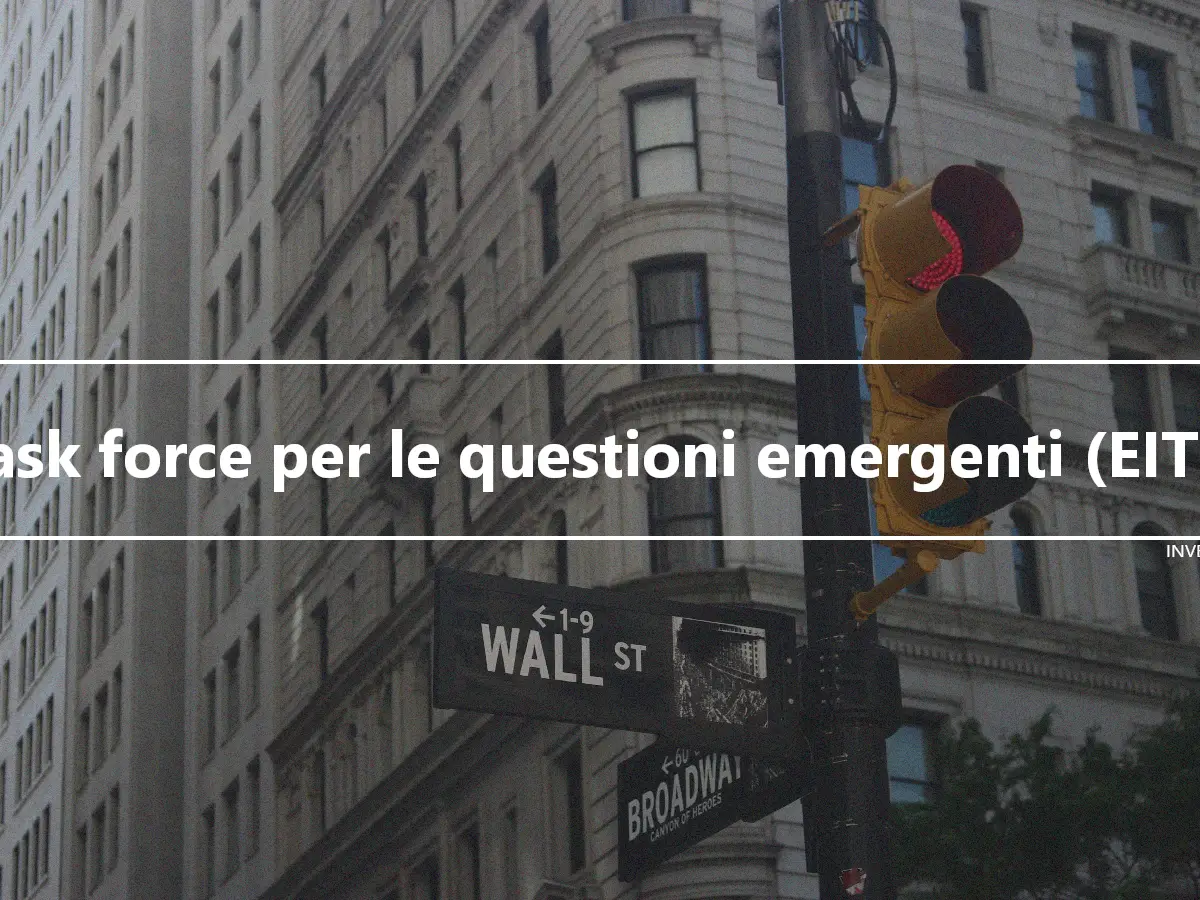 Task force per le questioni emergenti (EITF)