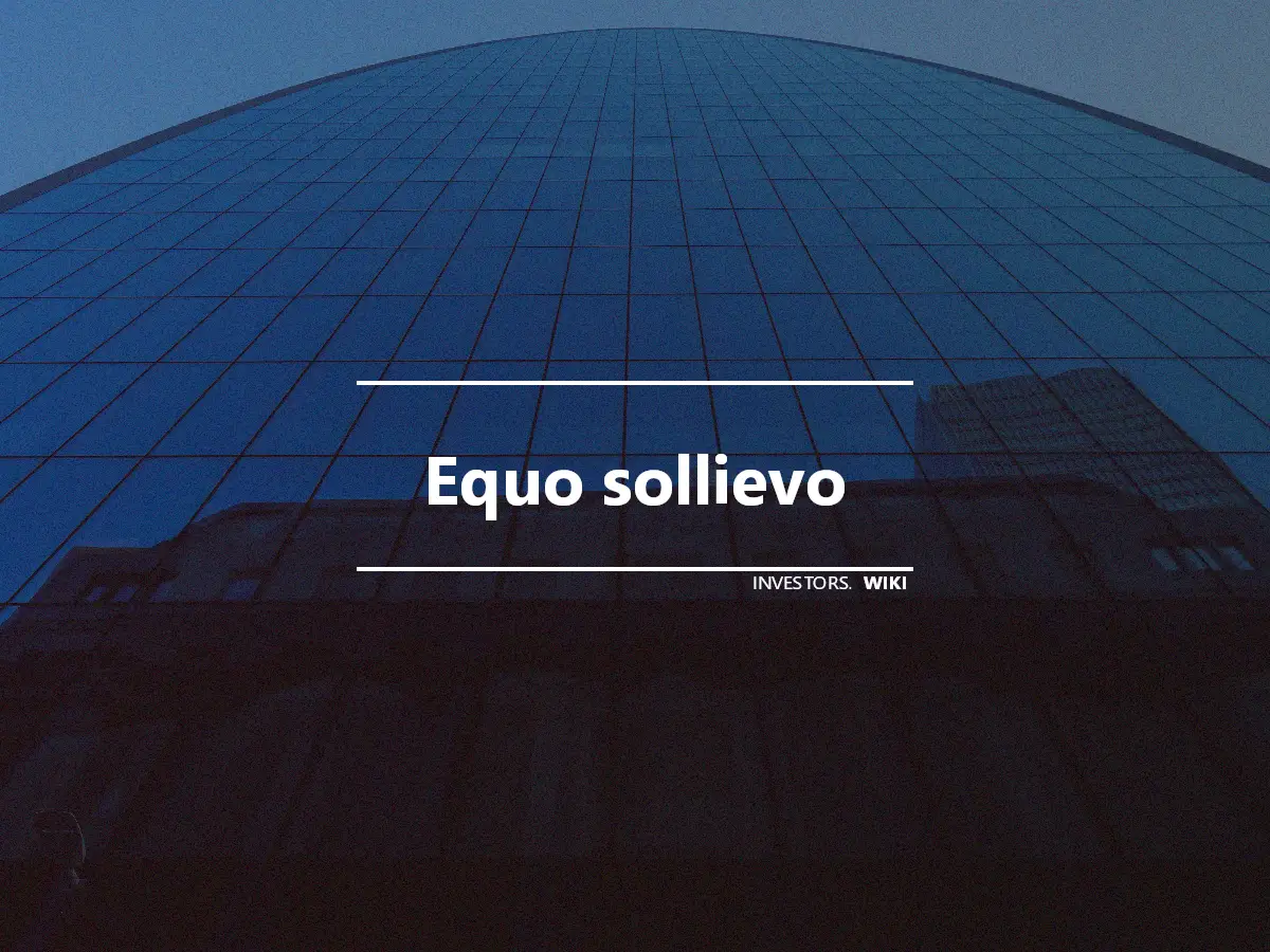 Equo sollievo