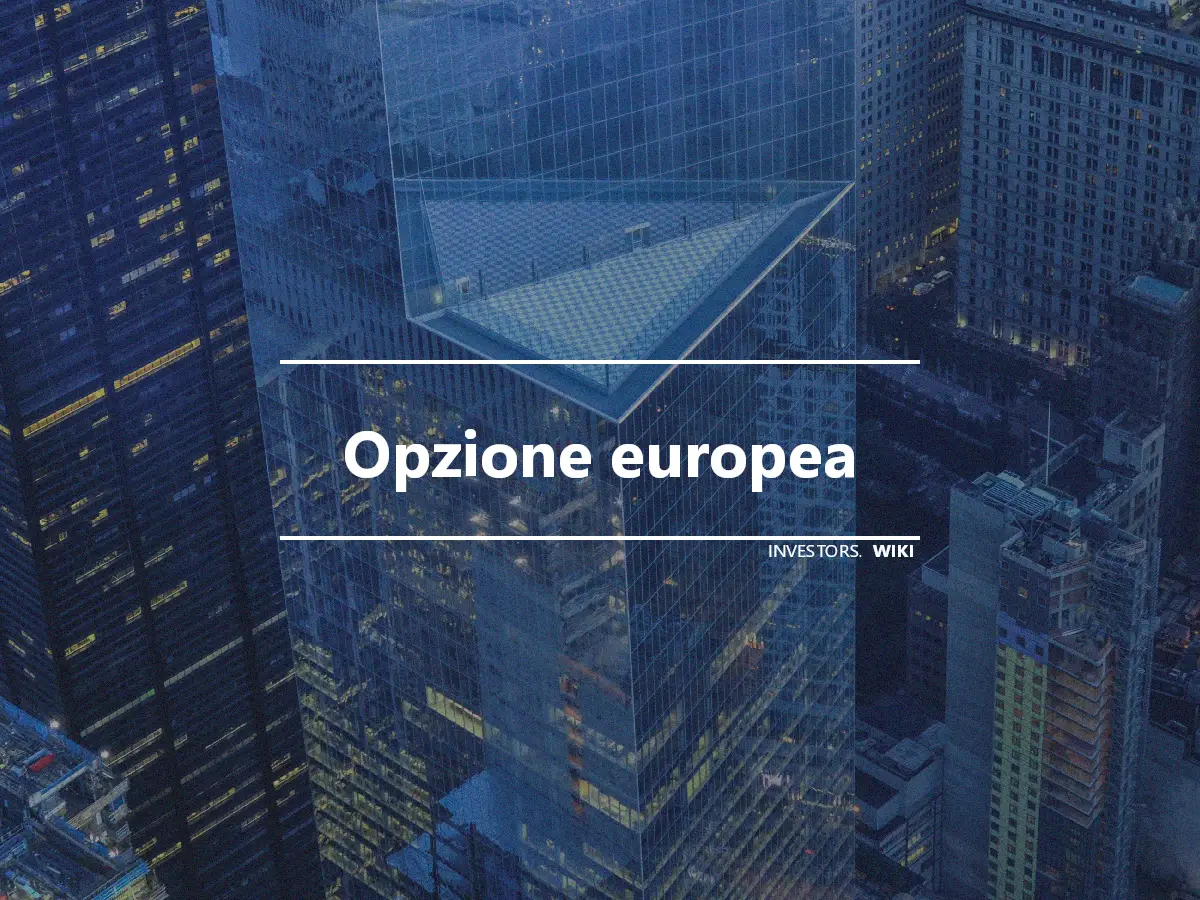 Opzione europea