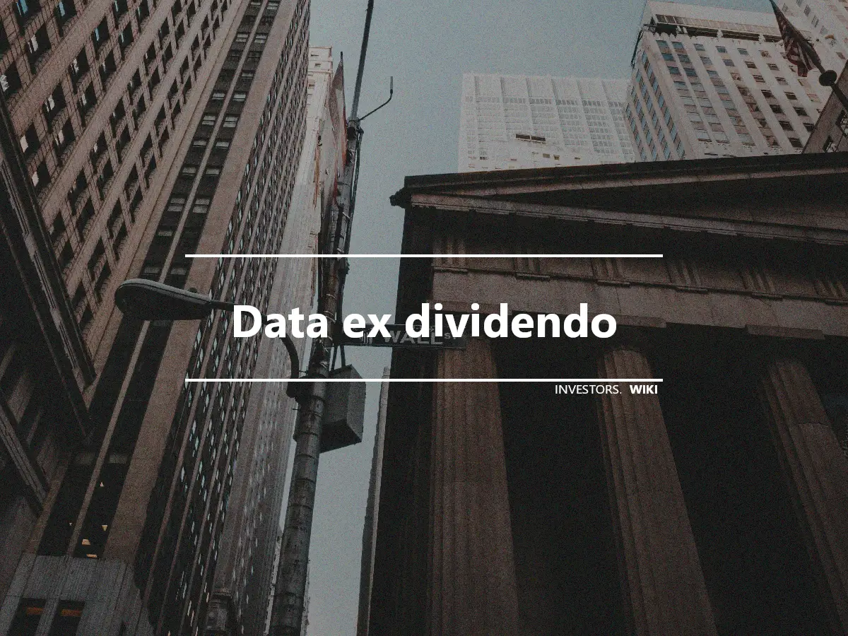 Data ex dividendo