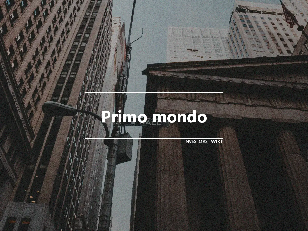 Primo mondo