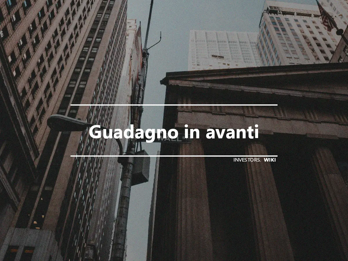 Guadagno in avanti