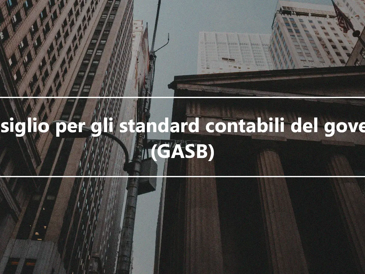 Consiglio per gli standard contabili del governo (GASB)