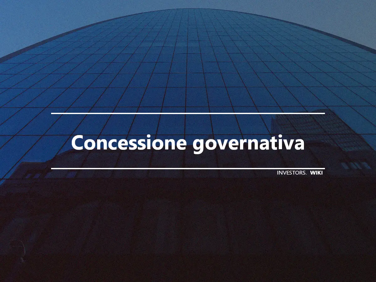 Concessione governativa