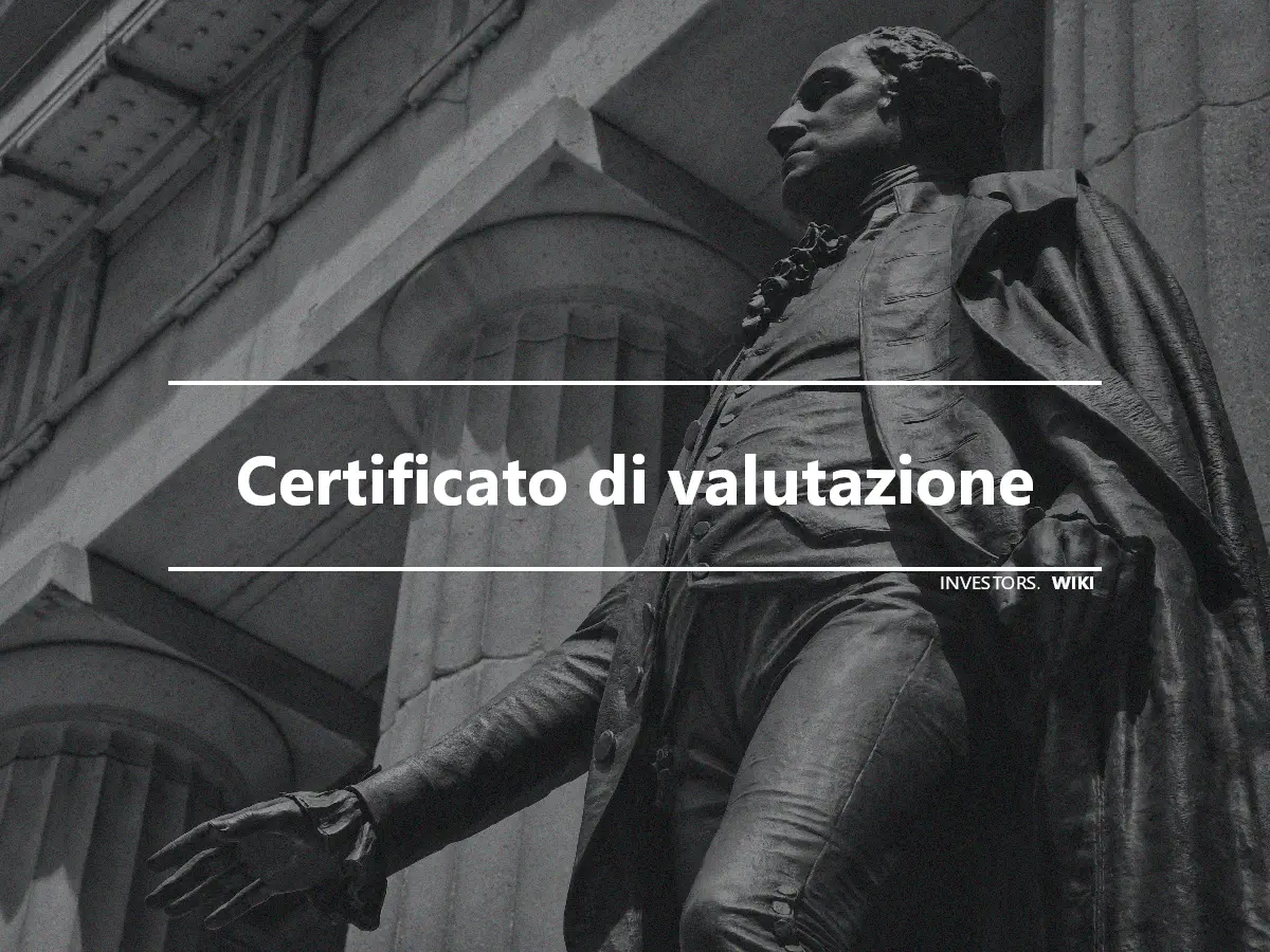 Certificato di valutazione