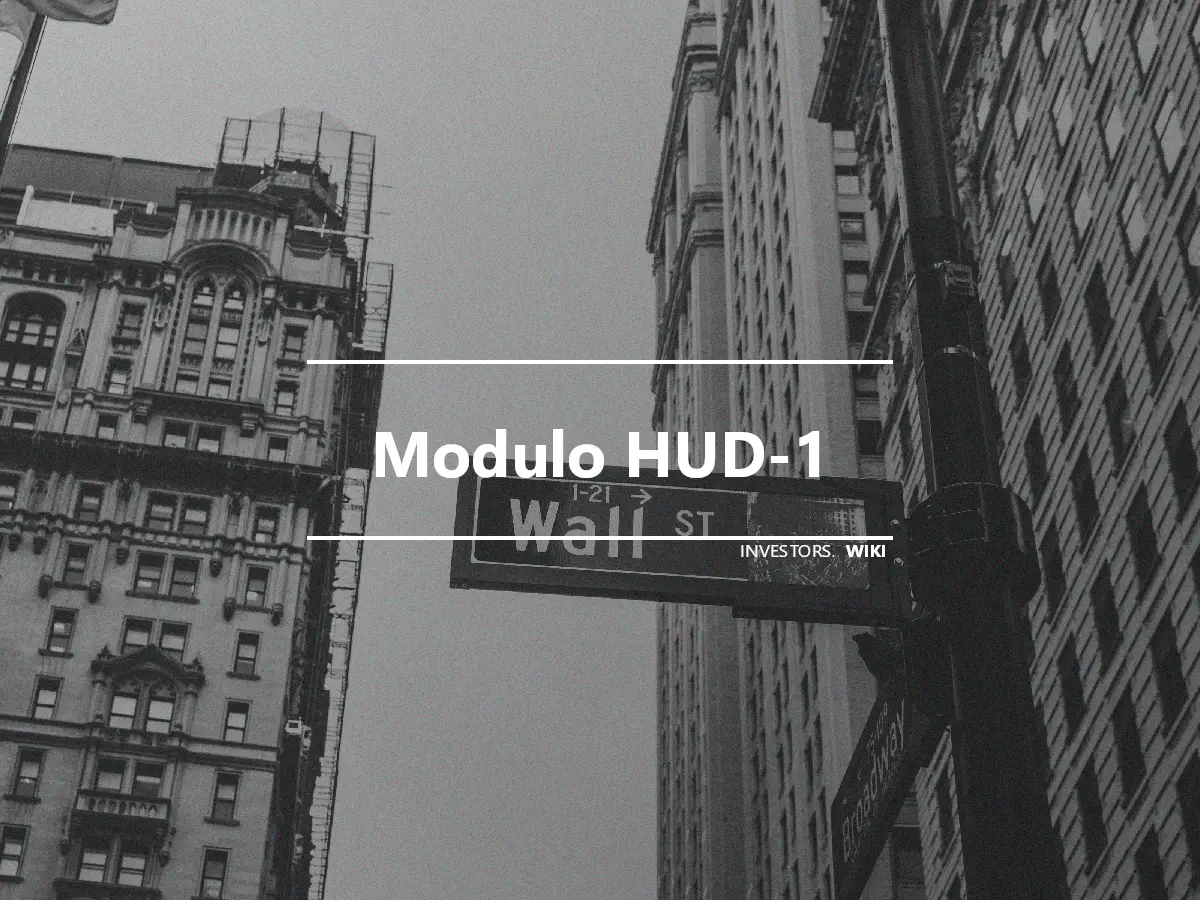 Modulo HUD-1