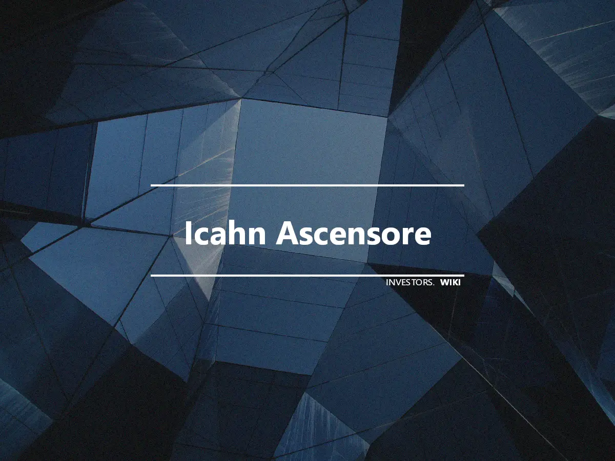 Icahn Ascensore