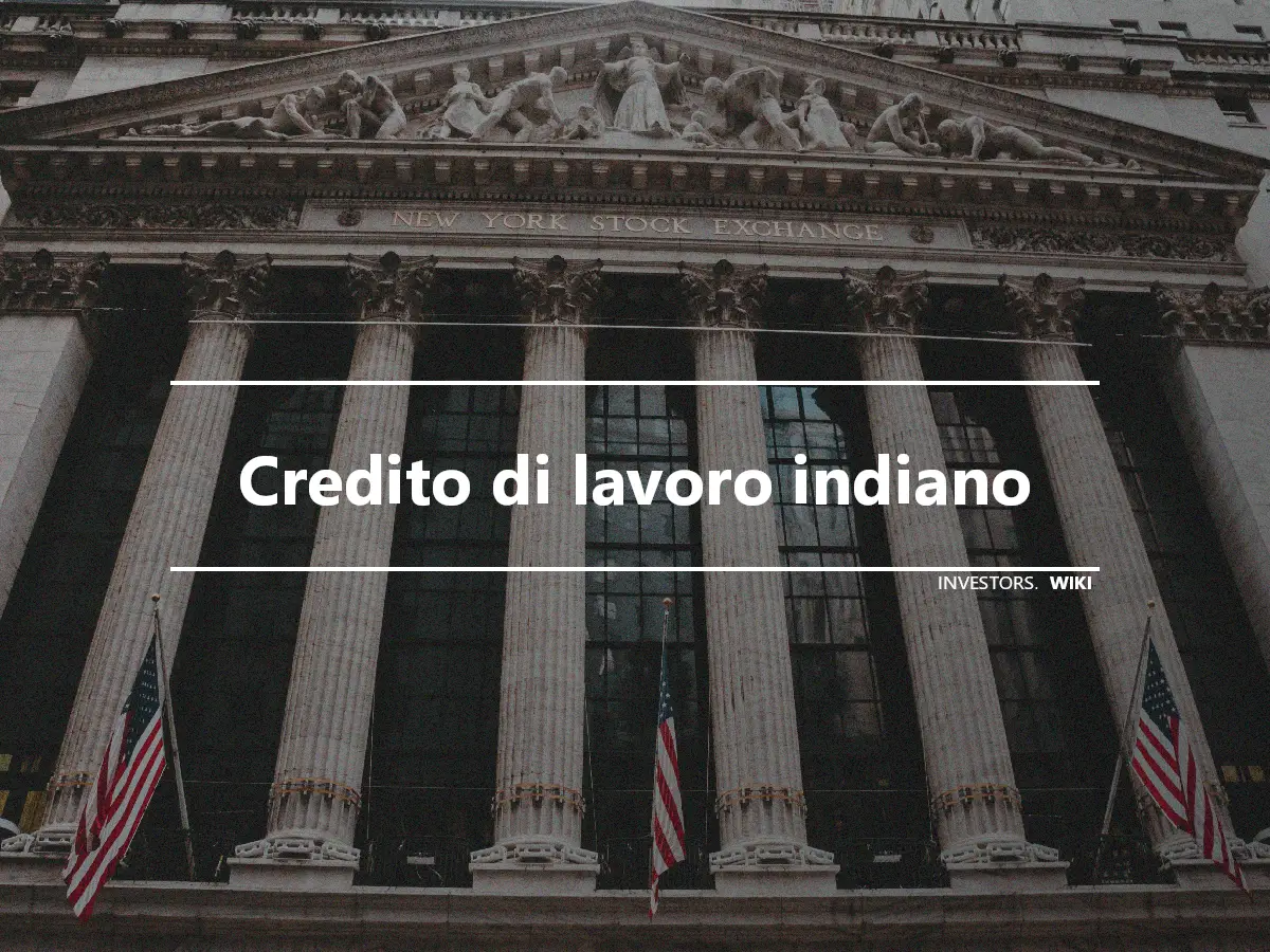 Credito di lavoro indiano